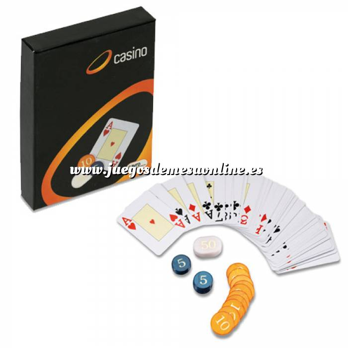 Imagen Maletines Poker Baraja de cartas Poker y Fichas (Últimas Unidades) 